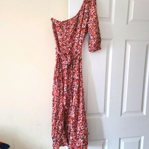 Floral print mid dress